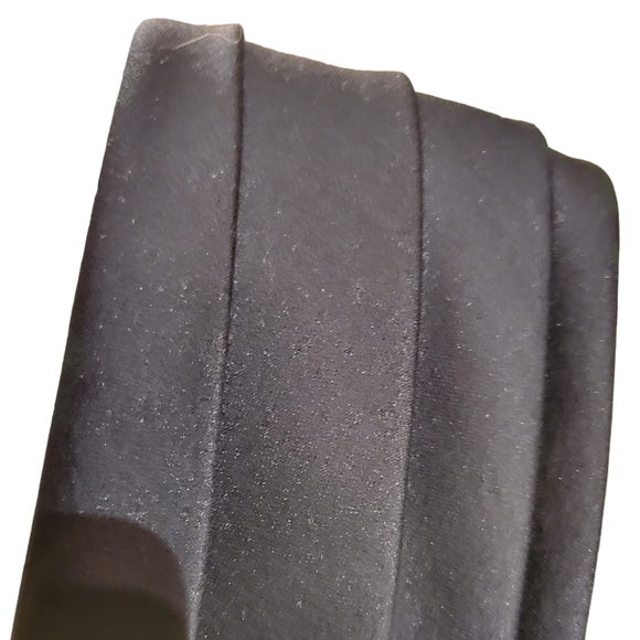 LORI ANN Montreal 10 Party Dress Black, Around Neck Folded Satin Collar Broch fr - Picture 10 of 12